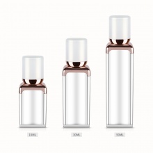 15-50ml四方亚克力乳液瓶 珠光白