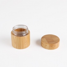20-100g广口竹子膏霜瓶 定制