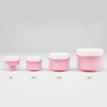 30-150g粉色R角双层膏霜瓶